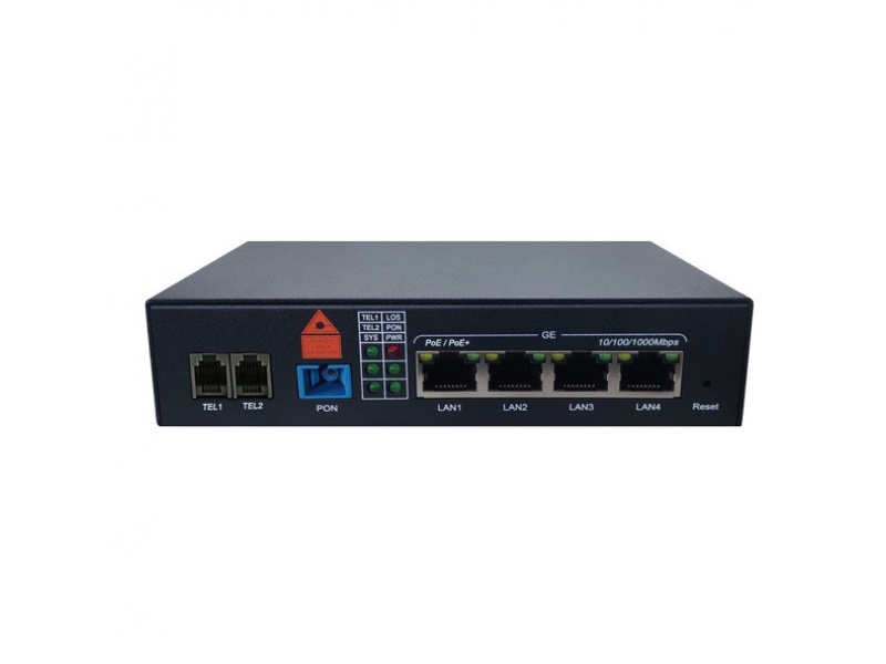 XP2400-POE-2T 雙語音XPON四口千兆POE ONU自適應(yīng)GPON/EPON